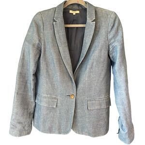 Madewell Denim Chambray Blazer Sz 2